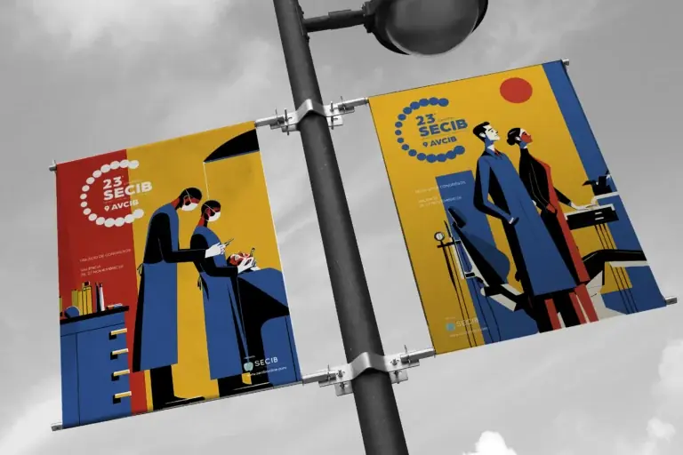 Imagen gráfica de Congreso SECIB Valencia 2026, diseñado por Creatias Estudio