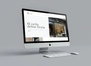 Mockup en escritorio de la portada de la web de Sivera Belleza, diseñada por Creatias Estudio