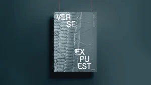 Cartel de la exposición Verse expuest_ de Rocío Garriga, diseñado por Creatias Estudio