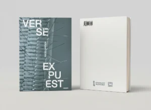 Portada y contraportada del catálogo Verse expuest_ de Rocío Garriga, diseñado por Creatias Estudio